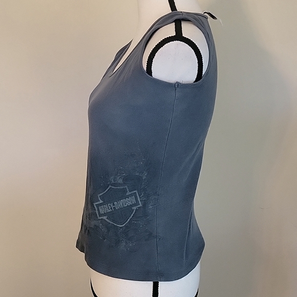 Harley-Davidson Motorcycles Ladie's distressed tank - Picture 2 of 5